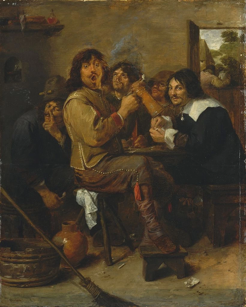 Gruppo che fuma e beve - Metropolitan Museum of Art, New York